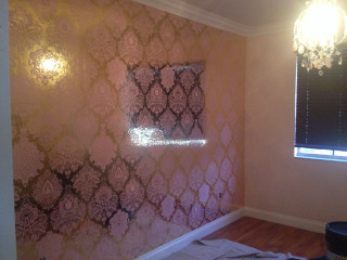 Room wallpaper window light fixture - matte finish free wallpaper