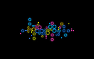 Colorful circles generative art triadic - triadic free wallpaper for desktop