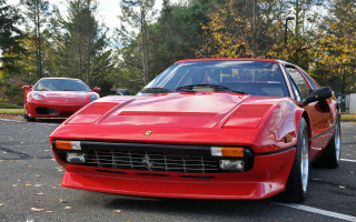 Red sports car parking lot 68 - face free wallpaper for desktop