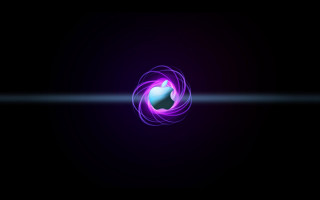 Purple blue abstract white circle - particle free wallpaper for desktop