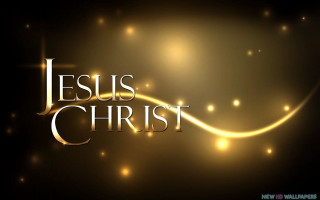 Gold jesus text golden swirl - radiant light free wallpaper