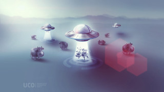 Animals ufo redlight storybook redshift - flying free wallpaper