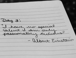 Note quote creativity evelyn greyscale - a note free wallpaper