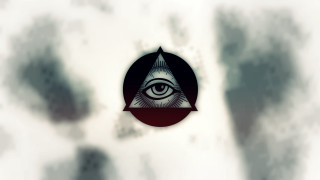 Third eye illusion circle triangle - occult free wallpaper
