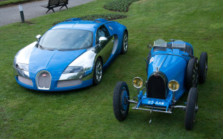Bugatti cars parked grass arts - free cars wallpaper