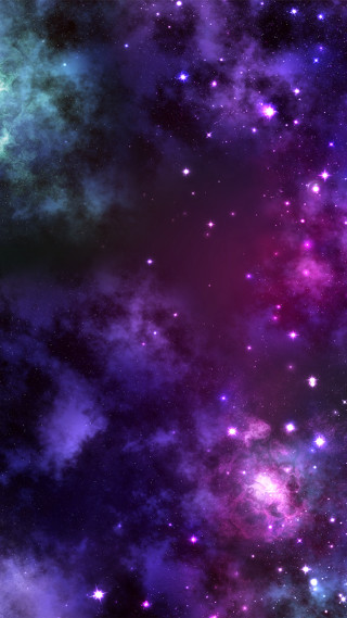 Stars purple blue background black - a blue border free wallpaper for mobile
