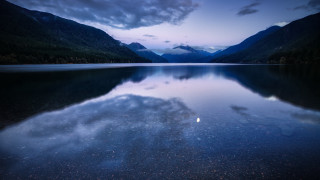 Lake mountains cloudy sky aurora - anthony s waters free wallpaper
