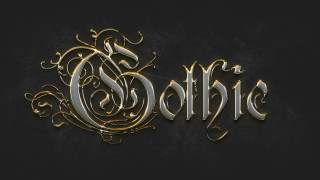 Gold black gothic logo 3d - a gold free wallpaper