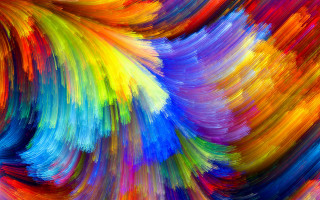 Colorful abstract fireworks vibrant lines - a colorful abstract painting free wallpaper