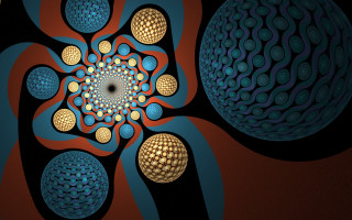 Colorful fractal mandelbrot raytraced generative - fractal free wallpaper