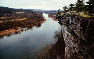 Lush river forest cliff zenith - a lush green forest next free wallpaper