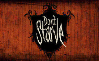 Wooden background dont starve black - sign free wallpaper