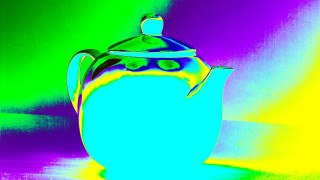 Blue teapot gradient holography rainbow - bert stern free wallpaper