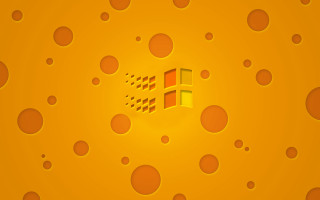 Yellow square circles moon sun - brian fies free wallpaper