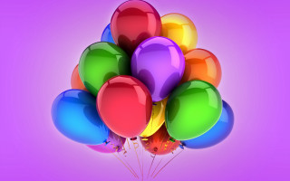 Balloons purple pink gradient halloween - a purple background free wallpaper
