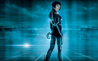 Futuristic woman blue room cat - a blue room free wallpaper