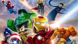 Lego sky battle marvel mecha - a group of legos free wallpaper