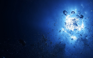 Blue bubbles underwater aurora mandelbrot - underwater free wallpaper