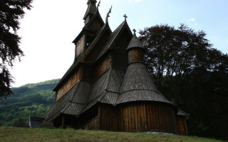 Wooden church steeple cross medieval - the top of its free wallpaper
