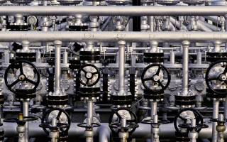 Pipes valves constructivism clock bridge - modular free wallpaper