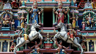 Building horse statues sculpture fantasy - sumatraism free wallpaper