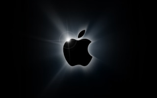 Black apple light radiance sunshine - a black apple logo free wallpaper