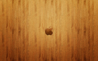 Wooden wall apple logo digital - an apple logo free wallpaper