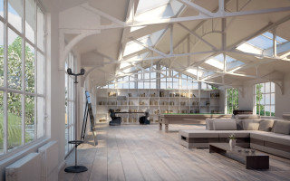 Large room windows furniture skylight - unreal engine free wallpaper for desktop