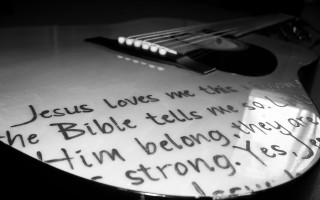 Guitar note jesus love bible - us free wallpaper