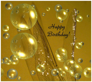 Dragon bubbles happy birthday message - free happy birthday wallpaper for tablet