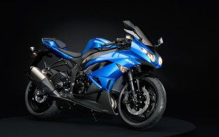 Blue motorcycle digital rendering dark - a black wall free wallpaper