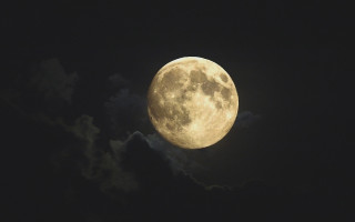 Full moon clouds night sky 4 - full moon free wallpaper