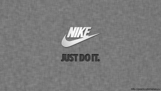 Nike just dot white black - a nike logo free wallpaper