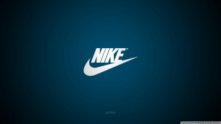 Nike logo dark background blue 2 - a nike logo free wallpaper