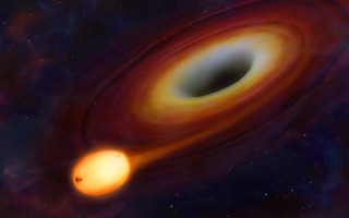Black hole sky space art - a black hole in the sky free wallpaper