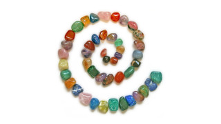 Colorful stones spiral anne rigney - the middle of the image free wallpaper