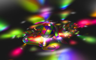 Colorful abstract black background holography - a colorful abstract background free wallpaper