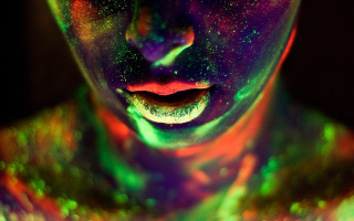 Colorful body paint neon holography - neon free wallpaper for desktop