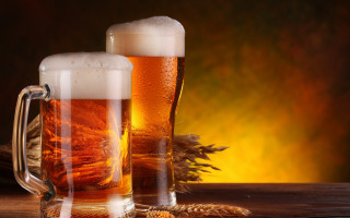 Beer mugs wheat glass 3d - adolf bierbrauer free wallpaper