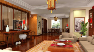 Living room big window dining - a living room free wallpaper