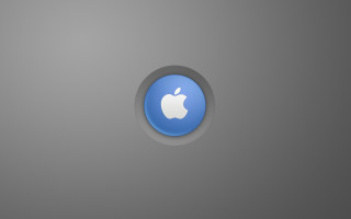 Blue apple gray background beeple - ambient free wallpaper