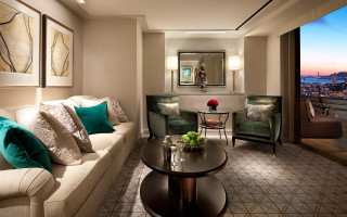 Living room couch table mirror - a view of the city free wallpaper