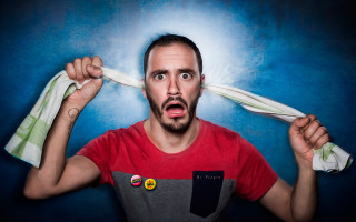 Surprised old man bald beard - a pair free wallpaper for desktop