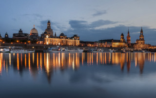 Heidelberg cityscape matte painting bridge - heidelberg school free wallpaper for desktop