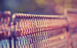 Fence closeup blurry background macro - deep depth of field free wallpaper
