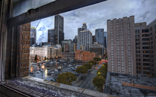 Cityscape bridge skyline river architecture - a city view free wallpaper