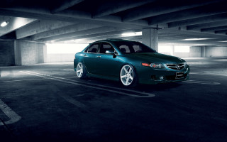 Green car parking garage parking - a parking garage free wallpaper