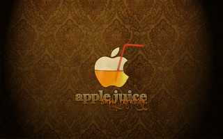 Apple juice logo wallpaper red - graphic design free wallpaper