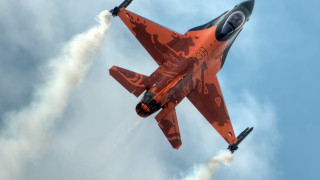 Fighter jet cobra smoke cloudy - a cloudy blue sky free wallpaper