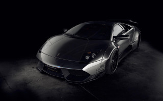 Black sports car dark room 30 - a spotlight free wallpaper for desktop